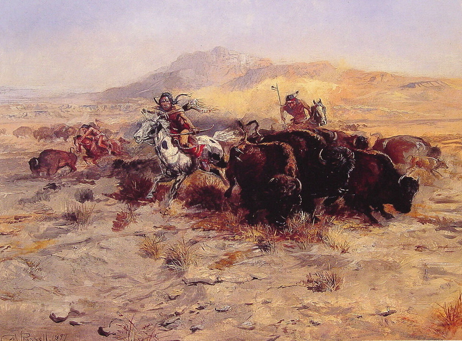 The Battle - Charles Marion Russell Paintings